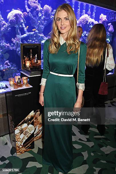 Donna Air attends a private dinner hosted by Creme de la Mer to celebrate the launch of Genaissance de la Mer the Serum Essence, available...