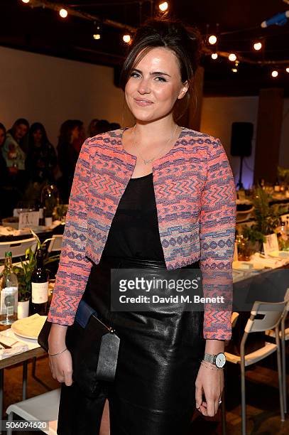 Emer Kenny attends Smashbox Influencer Dinner hosted by Lauren Laverne on January 21, 2016 in London, England.