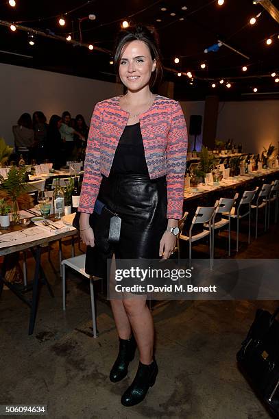 Emer Kenny attends Smashbox Influencer Dinner hosted by Lauren Laverne on January 21, 2016 in London, England.