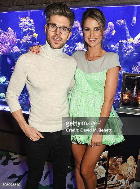Darren Kennedy and Vogue Williams attend a private dinner hosted by Creme de la Mer to celebrate the launch of Genaissance de la Mer the Serum...