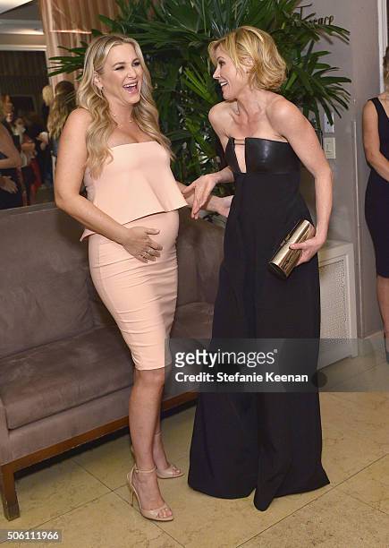 Actors Jessica Capshaw and Julie Bowen attend ELLE's 6th Annual Women in Television Dinner Presented by Hearts on Fire Diamonds and Olay at Sunset...