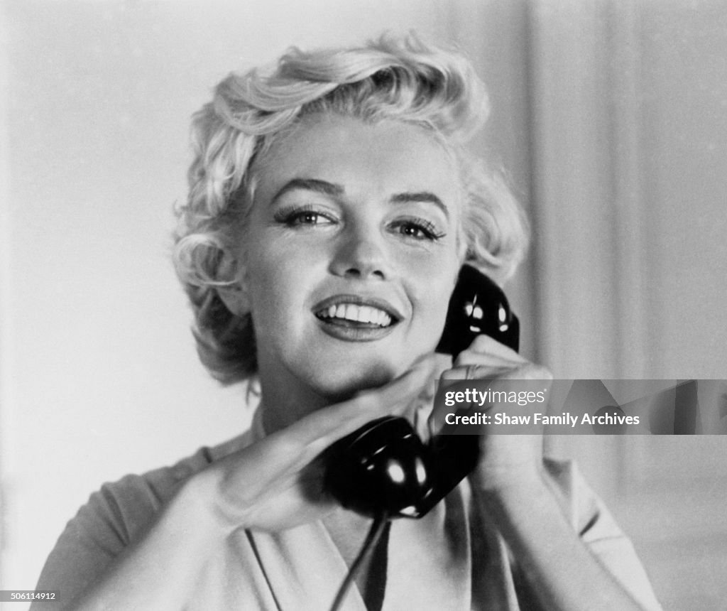 Marilyn Monroe On The Phone