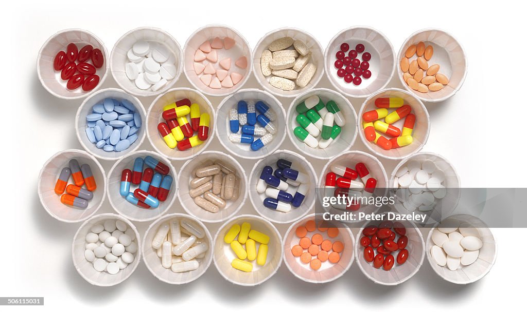 Close-up of prescription drugs