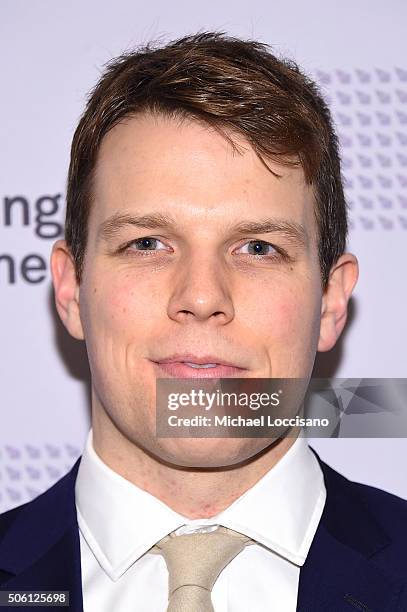 Actor Jake Lacy attends 31st Annual Artios Awards at Hard Rock Cafe, Times Square on January 21, 2016 in New York City.