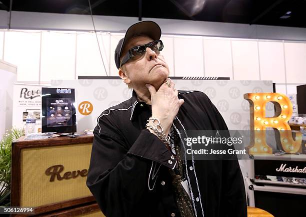 Guitarist Rick Nielsen attends the 2016 NAMM Show Opening Day at the Anaheim Convention Center on January 21, 2016 in Anaheim, California.