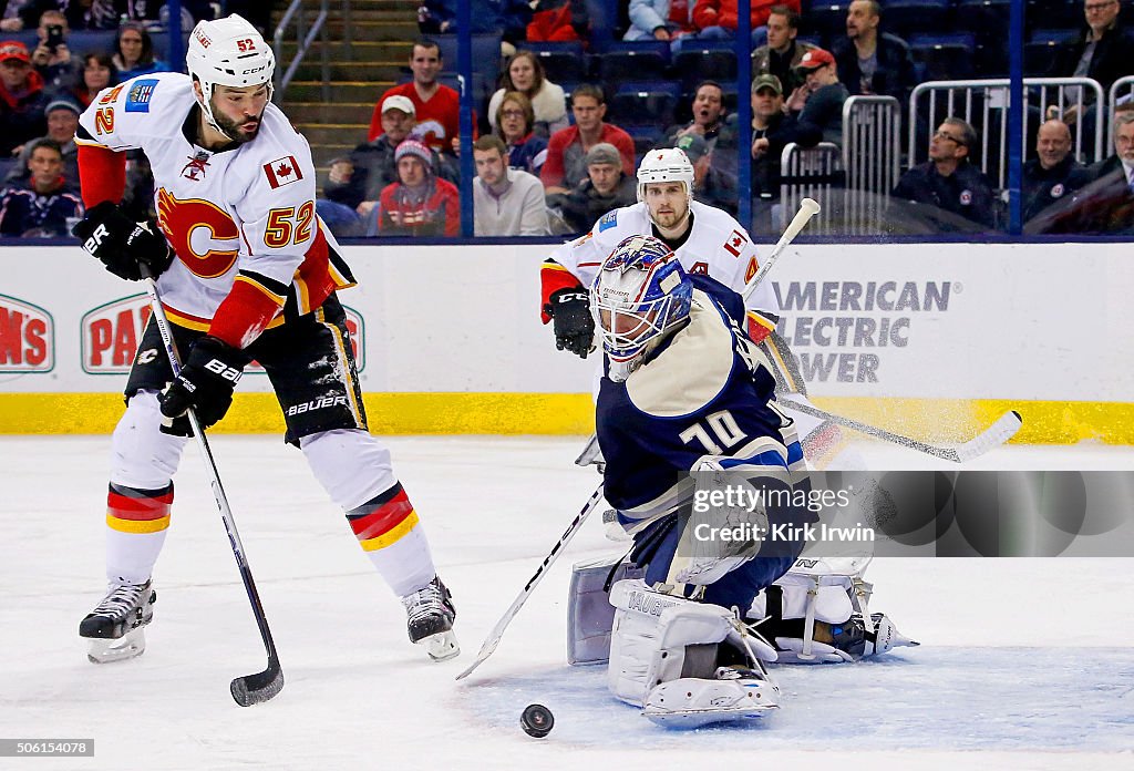 Calgary Flames v Columbus Blue Jackets