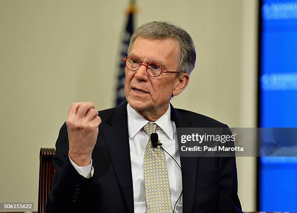 Former Senate Majority Leaders Tom Daschle and Trent Lott discuss their new co-authored book "Crisis Point" and reaching across the aisle to make the...