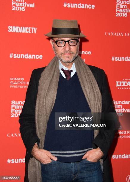 Producer Fisher Stevens attends the Premiere of "SKY LADDER: THE ART OF CAI GUO-QIANG" at the Marc Theatre in Park City, Utah on January 21, 2016. /...