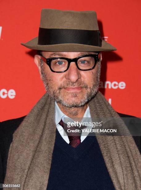 Producer Fisher Stevens attends the Premiere of "SKY LADDER: THE ART OF CAI GUO-QIANG" at the Marc Theatre in Park City, Utah on January 21, 2016. /...