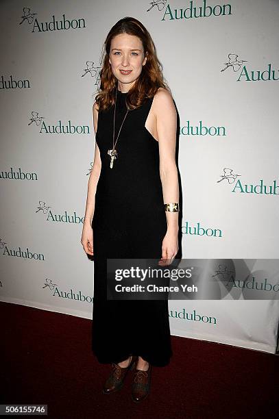 Actress Lucy Walters attends 2016 National Audubon Society Winter Gala at Cipriani 42nd Street on January 21, 2016 in New York City.