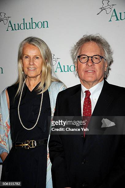 Jane Beebe and Spencer Beebe attend 2016 National Audubon Society Winter Gala at Cipriani 42nd Street on January 21, 2016 in New York City.