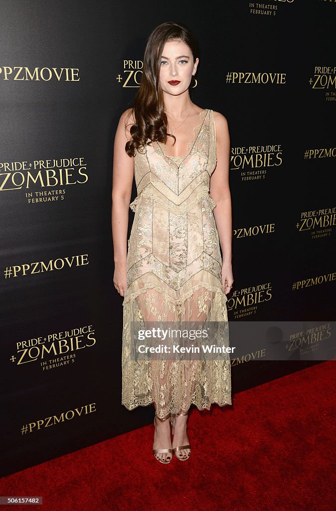 Premiere Of Screen Gems' "Pride And Prejudice And Zombies" - Red Carpet