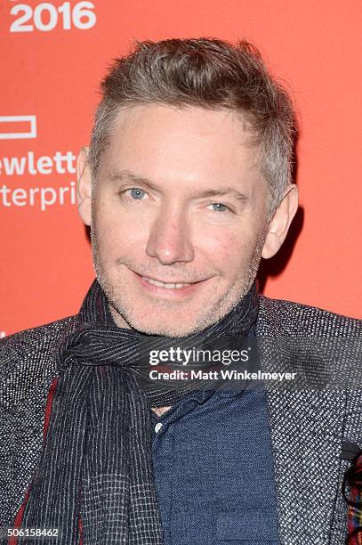 Filmmaker Kevin Macdonald attends the "Sky Ladder: The Art Of Cai Guo-Qiang" Premiere during the 2016 Sundance Film Festival at The Marc Theatre on...