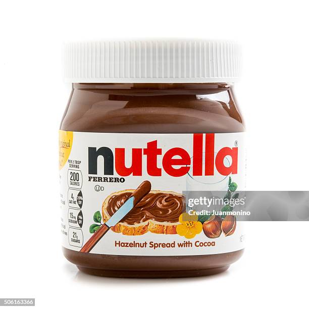 nutella - nutella stockfoto's en -beelden