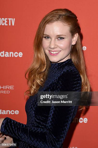 Actress Madisen Beaty attends the "Other People" Premiere during the 2016 Sundance Film Festival at Eccles Center Theatre on January 21, 2016 in Park...