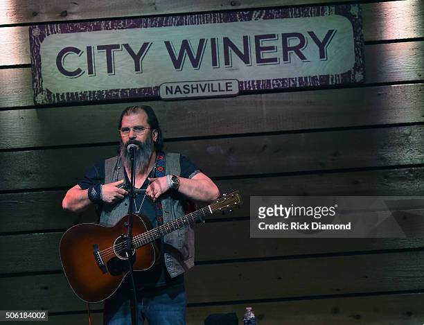 Steve Earle Residency at City Winery Nashville - 3 of 4 at City Winery Nashville on January 21, 2016 in Nashville, United States.