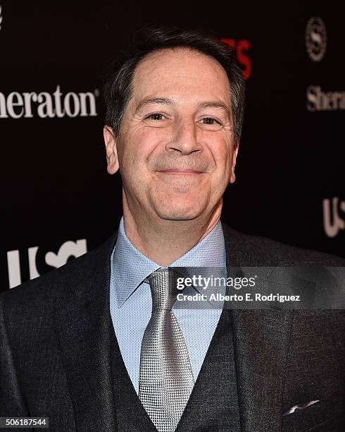 Creator/executive producer Aaron Korsh attends the premiere of USA Network's "Suits" Season 5 at the Sheraton Los Angeles Downtown Hotel on January...