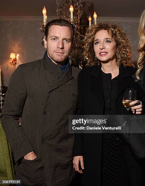 Ewan McGregor and Valeria Golino attend Cocktail Party Celebrating 1th Taormina Film Fest - Los Angeles 2016 at Italian Cultural Institute Of Los...