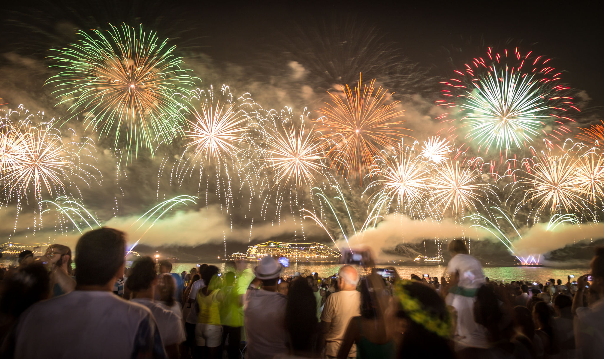 copacabana beach fireworks