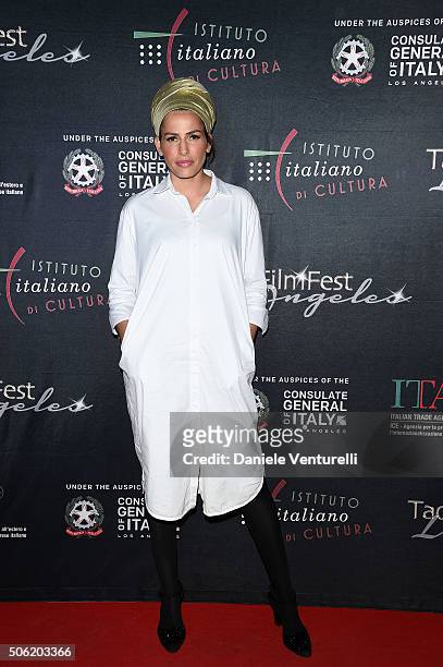 Linor Abargil attends Cocktail Party Celebrating 1th Taormina Film Fest - Los Angeles 2016 at Italian Cultural Institute Of Los Angeles on January...