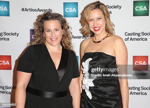 Meg Morman and Sunday Boling attend the Casting Society Of America's 31st Annual Artios Awards at The Beverly Hilton Hotel on January 21, 2016 in...