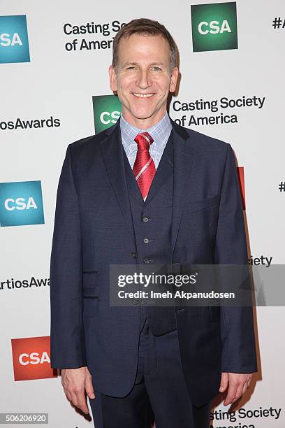Casting director Richard Hicks attends the Casting Society Of America's 31st Annual Artios Awards at The Beverly Hilton Hotel on January 21, 2016 in...
