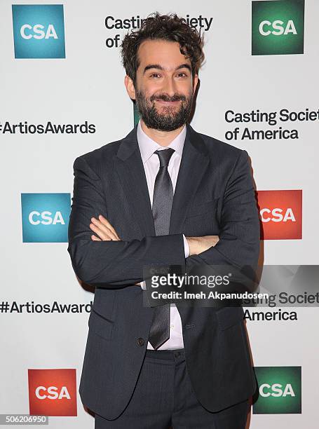 Director/actor Jay Duplass attends the Casting Society Of America's 31st Annual Artios Awards at The Beverly Hilton Hotel on January 21, 2016 in...