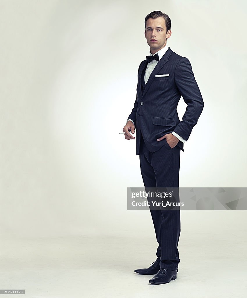 Gentleman and his cigarette