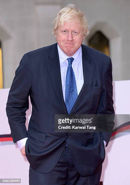 Boris Johnson attends the Sun Military Awards at The Guildhall on January 22, 2016 in London, England.