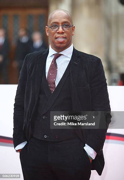 Ian Wright attends The Sun Military Awards at The Guildhall on January 22, 2016 in London, England.
