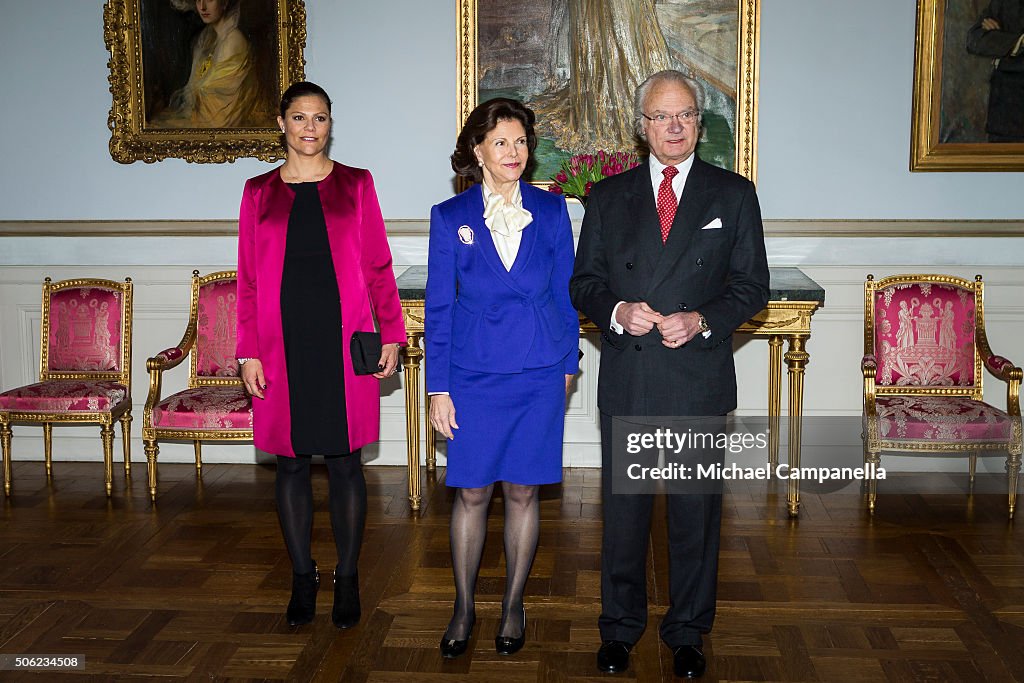 Swedish Royals Attend the Opening Of The Exhibition 'In Course of Time, 400 Years Of Royal Clocks'