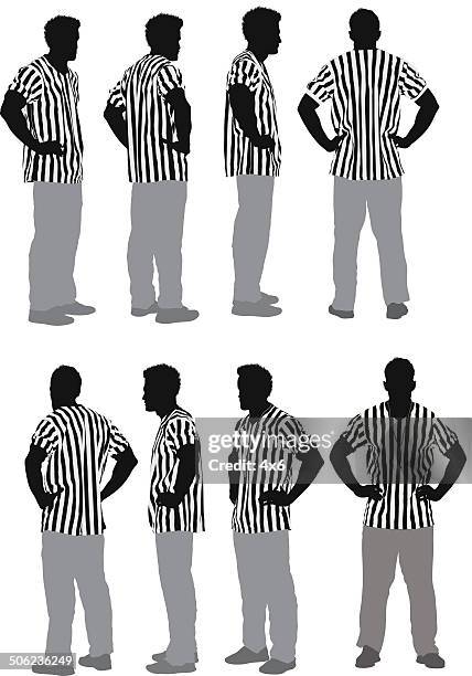 male referee - referee stock illustrations