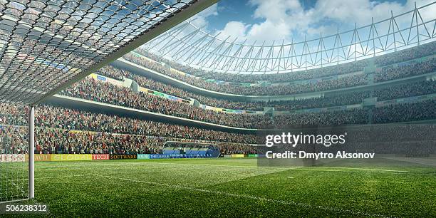 soccer stadium - stadium stock pictures, royalty-free photos & images