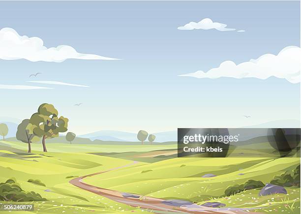 Green Cartoon Hills Photos and Premium High Res Pictures - Getty Images
