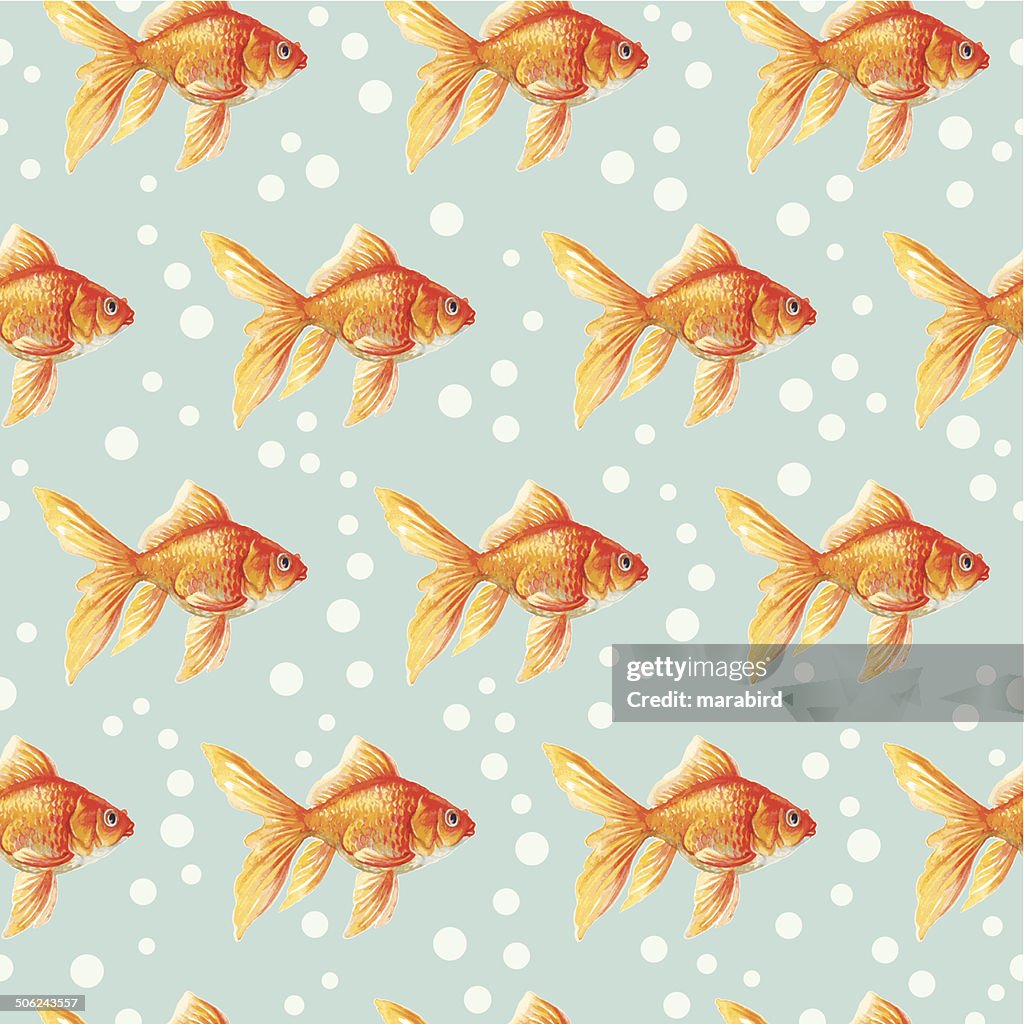 Goldfish Patterns Goldfishpattern High-Res Vector Graphic - Getty Images