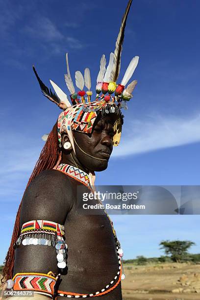 In Samburu tradition male boys become warriors at the age of 12-14 and they stay in that stage until they get married at 25.