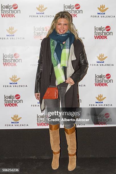 Alejandra Prat attends the 'N+V' Fashion Show during kids fashion week on January 22, 2016 in Madrid, Spain.