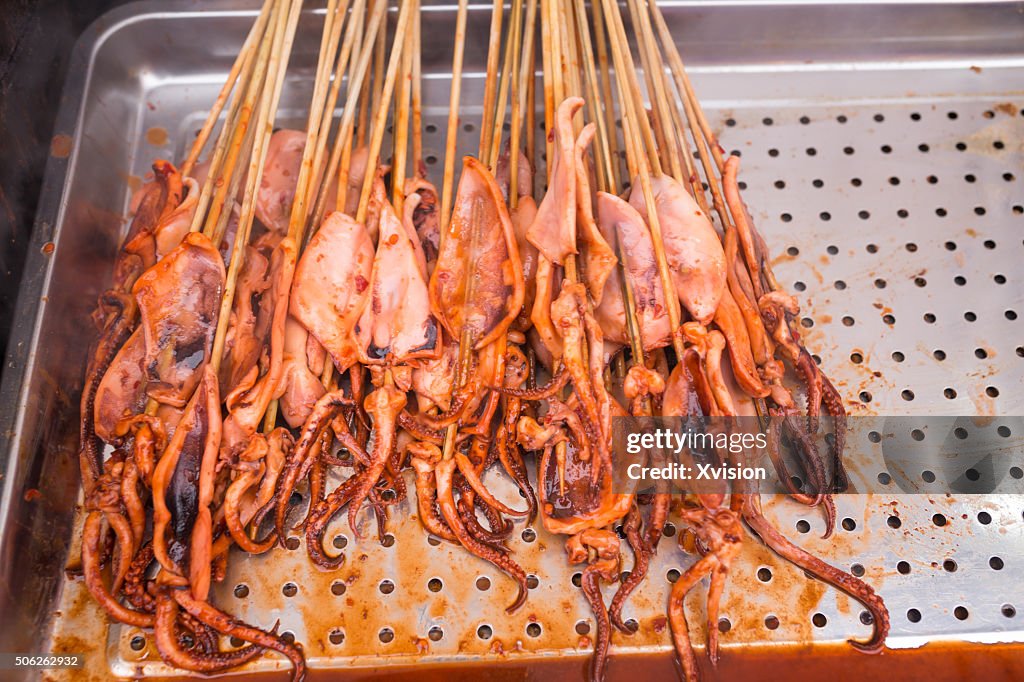 Teppanyaki squid