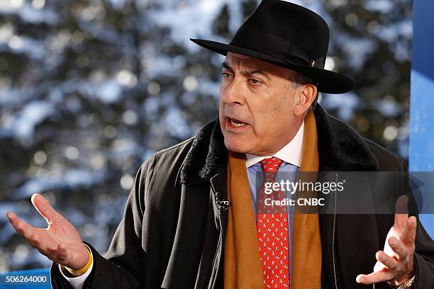 World Economic Forum -- Pictured: Muhtar Kent, Chairman and CEO of Coca-Cola, in an interview at the annual World Economic Forum in Davos,...