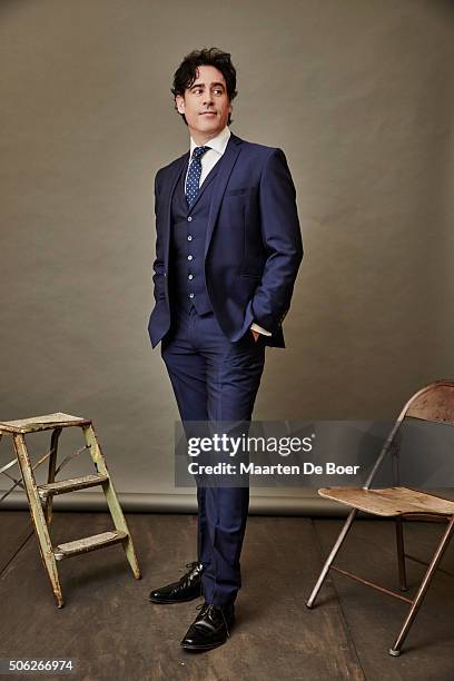 Stephen Mangan of FOX's 'Houdini & Doyle' poses in the Getty Images Portrait Studio at the 2016 Winter Television Critics Association press tour at...