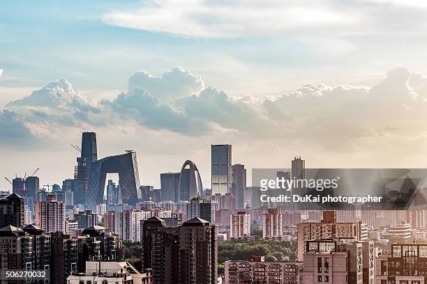 beijing - peking skyline stock-fotos und bilder
