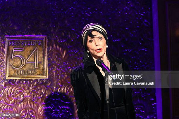 Liliane Montevecchi attends 54 Below Press Preview at 54 Below on January 22, 2016 in New York City.