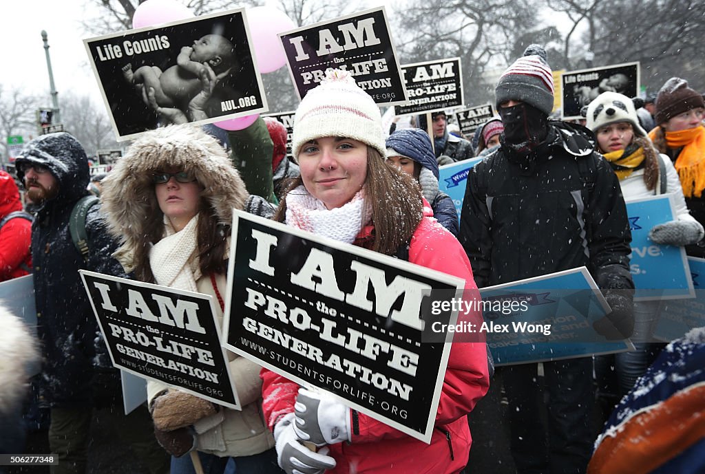 Annual Anti-Abortion March For Life Rally Takes Place In D.C.