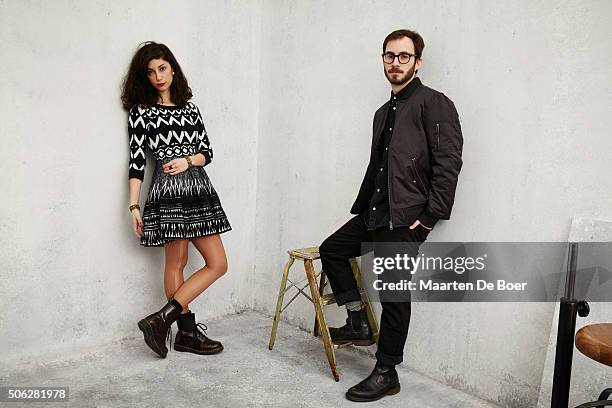 Actress Kika Magalhaes and writer/director Nicolas Pesce from the film "The Eyes of My Mother" pose for a portrait during the Getty Images Portrait...