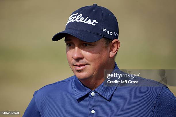 Jason Dufner walks off the 12th green during the second round of the CareerBuilder Challenge In Partnership With The Clinton Foundation at the...