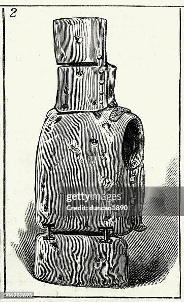 ilustraciones, imágenes clip art, dibujos animados e iconos de stock de ned kelly's traje de blindaje - ned kelly