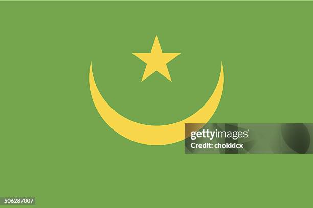 ilustraciones, imágenes clip art, dibujos animados e iconos de stock de bandera de mauritania - mauritania flag