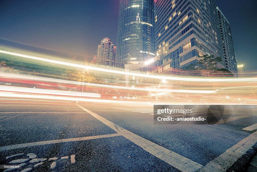Traffic of modern city