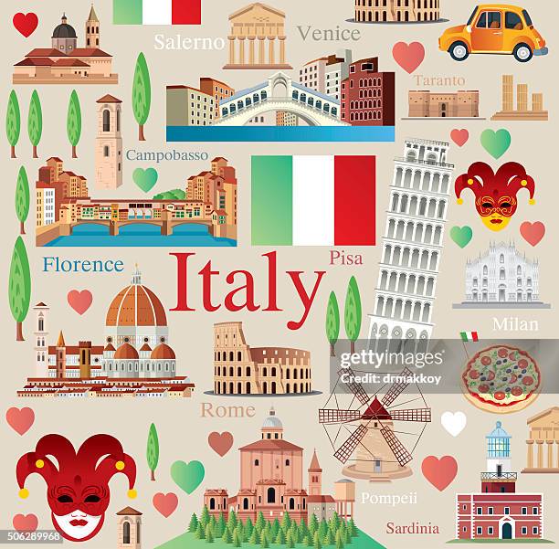 italy symbols - valle d'aosta stock illustrations