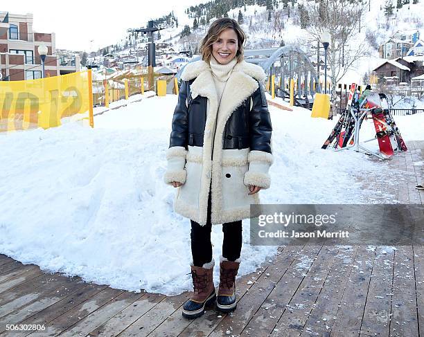 Sophia Bush wears Sorel Around Park City - Day 1 2016 Park City on January 22, 2016 in Park City, Utah.